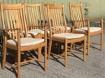 SUPERB MODERN SET OF 6 ERCOL PENN DINING CHAIRS - Image 2