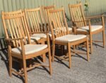 SUPERB MODERN SET OF 6 ERCOL PENN DINING CHAIRS - Image 5