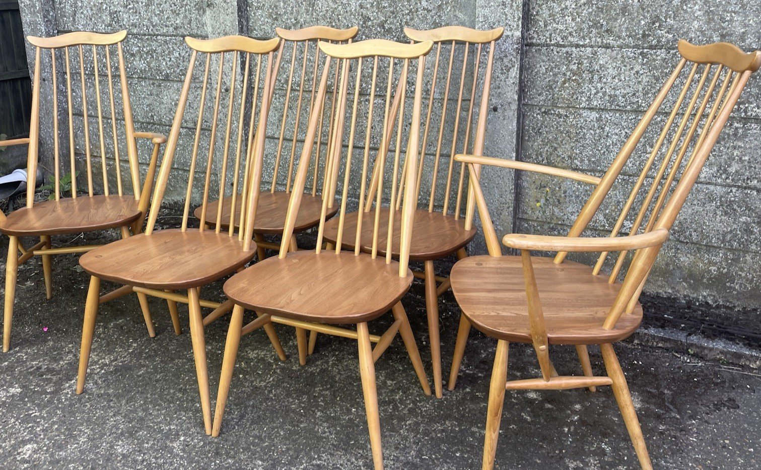 s-l1600-287.jpg FINE RETRO ERCOL GOLDSMITH DINING CHAIR - Image 1