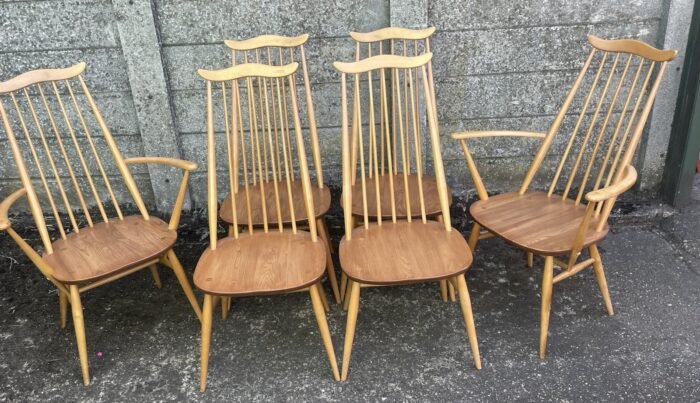FINE RETRO ERCOL GOLDSMITH DINING CHAIR - Image 4