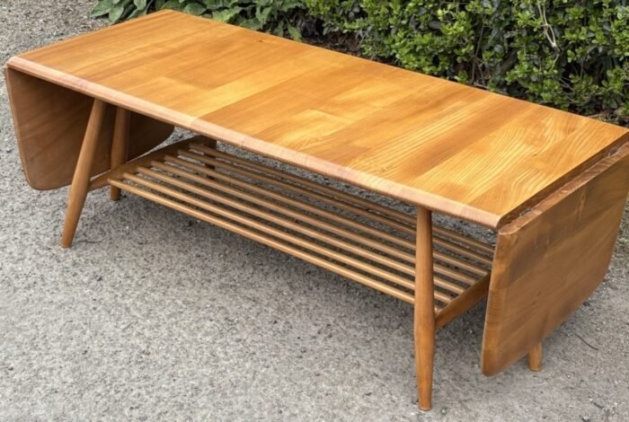 Superb Retro Ercol Extending Coffee Table Vintage Elm & Beech - Image 2