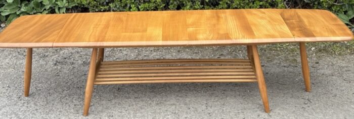 Superb Retro Ercol Extending Coffee Table Vintage Elm & Beech - Image 4