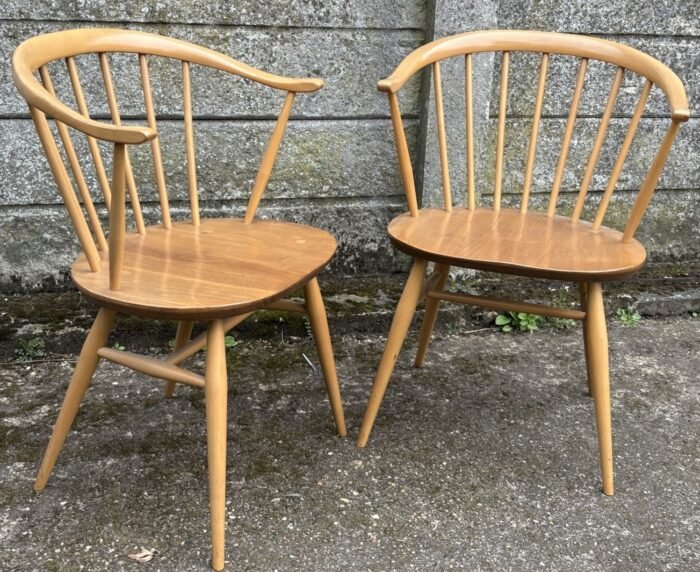 SUPERB RETRO ERCOL COWHORN ARMCHAIR ADULT MODEL CHOICE OF 2 - Image 3
