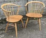 SUPERB RETRO ERCOL COWHORN ARMCHAIR ADULT MODEL CHOICE OF 2 - Image 4