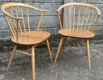 SUPERB RETRO ERCOL COWHORN ARMCHAIR ADULT MODEL CHOICE OF 2 - Image 5