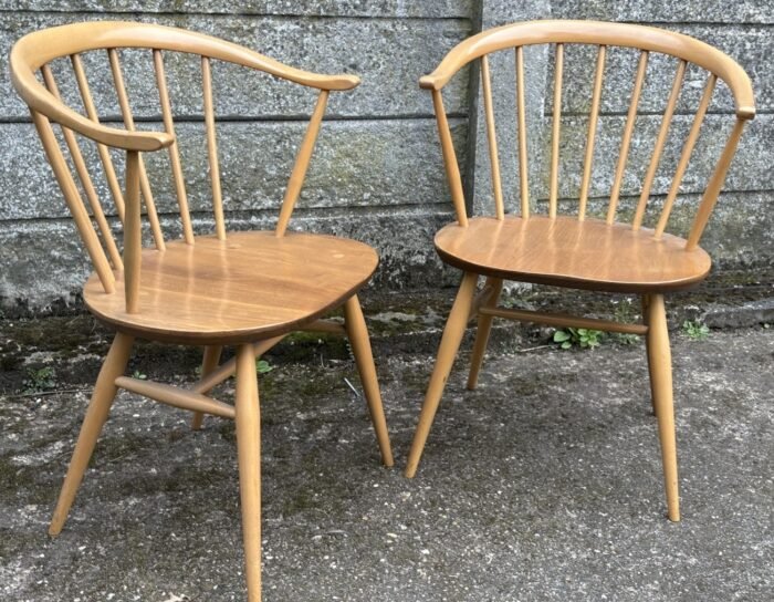 SUPERB RETRO ERCOL COWHORN ARMCHAIR ADULT MODEL CHOICE OF 2 - Image 5