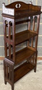 SUPERB SOLID OAK ARTS & CRAFTS BOOKCASE - Image 4