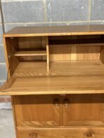 FINE ERCOL WRITING BUREAU DESK CABINET - Image 4