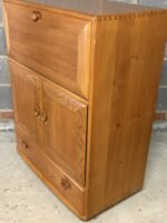 FINE ERCOL WRITING BUREAU DESK CABINET - Image 5