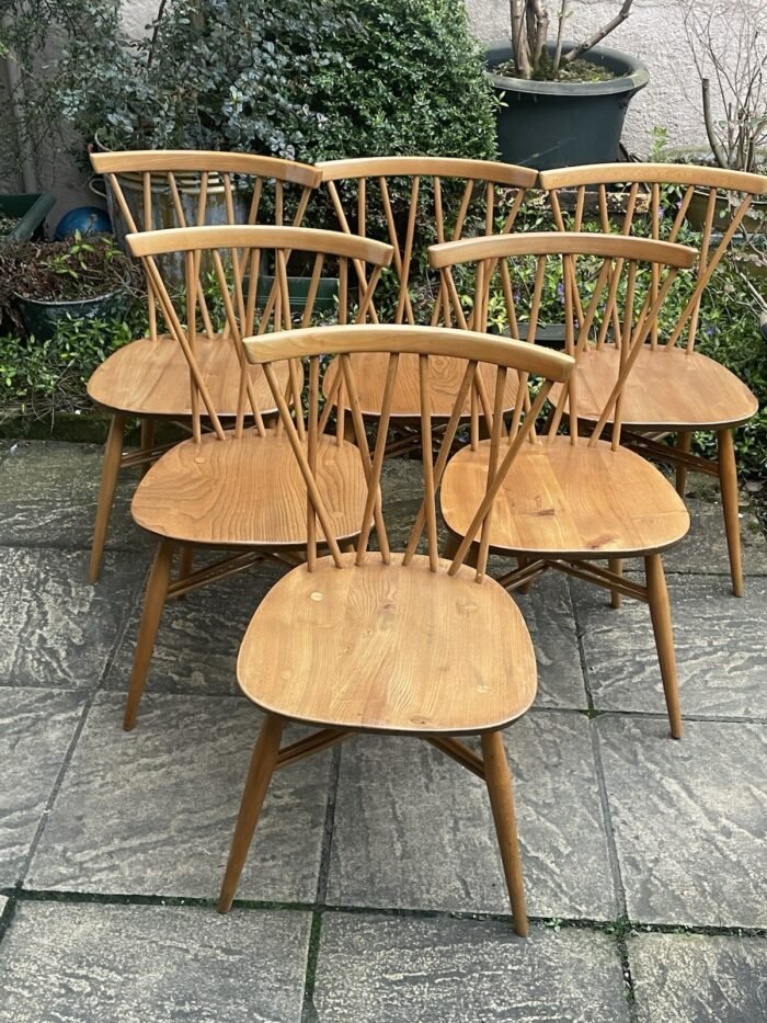 Retro Ercol Candlestick Dining Chair Choice of 16 - Image 3