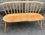 Very Rare Early Ercol Love Seat Bench Solid Elm & Beech - Image 4