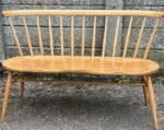 Very Rare Early Ercol Love Seat Bench Solid Elm & Beech - Image 5