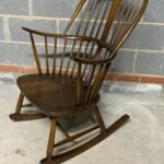 Rare Ercol Quaker Chairmakers Rocking Armchair