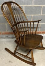 Rare Ercol Quaker Chairmakers Rocking Armchair - Image 4