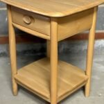 Rare Ercol Solid Ash Lamp Coffee Table