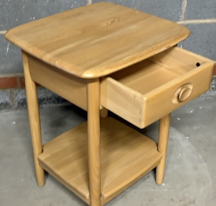 Rare Ercol Solid Ash Lamp Coffee Table - Image 4
