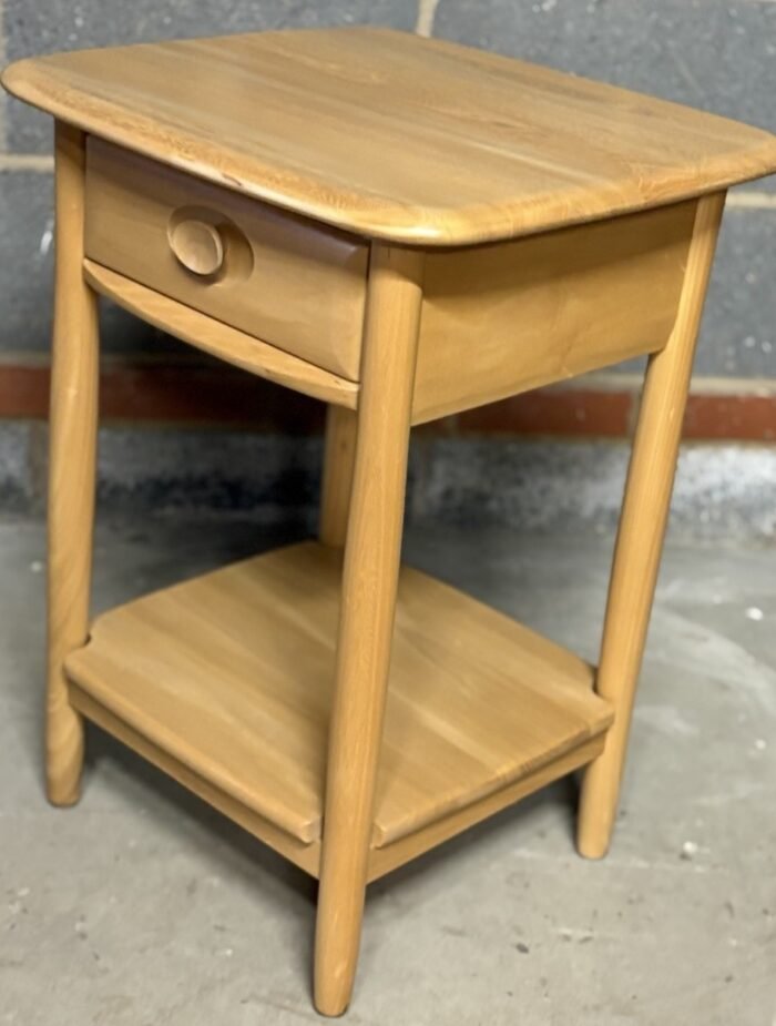 Rare Ercol Solid Ash Lamp Coffee Table - Image 5