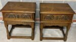 Modern Old Charm Oak Lamp Tables - Image 2