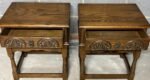 Modern Old Charm Oak Lamp Tables - Image 3