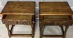 Modern Old Charm Oak Lamp Tables - Image 4