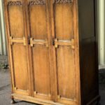 Rare Arts & Crafts Oak Compactum Wardrobe