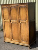 Rare Arts & Crafts Oak Compactum Wardrobe