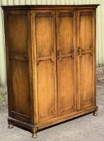 Rare Arts & Crafts Oak Compactum Wardrobe - Image 4