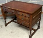 Small Old Charm Solid Oak Extending Writing Desk - Image 4