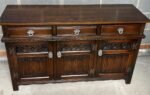 SUPERB OAK OLD CHARM 3 DOOR HERTFORD SIDEBOARD