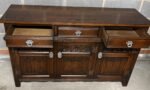 SUPERB OAK OLD CHARM 3 DOOR HERTFORD SIDEBOARD - Image 4