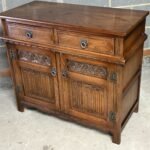 Superb Old Charm Hertford 2 Door Solid Oak Sideboard