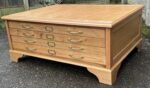 Rare Large Arts & Crafts Oak Plan Chest Coffee Table