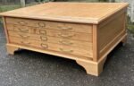 Rare Large Arts & Crafts Oak Plan Chest Coffee Table - Image 2