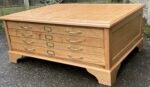 Rare Large Arts & Crafts Oak Plan Chest Coffee Table - Image 3