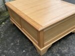 Rare Large Arts & Crafts Oak Plan Chest Coffee Table - Image 4