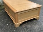 Rare Large Arts & Crafts Oak Plan Chest Coffee Table - Image 5