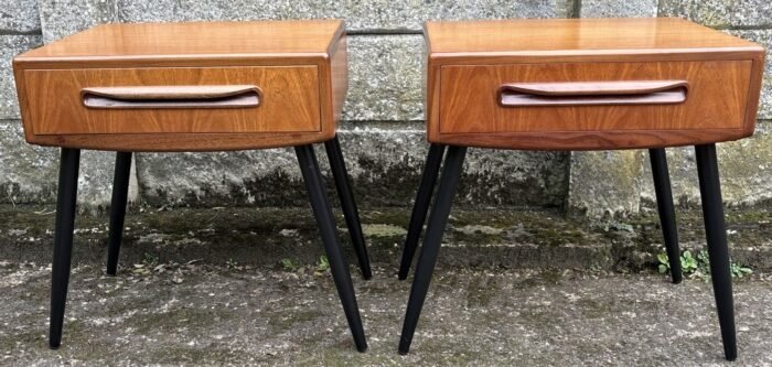 Pair of Retro Teak G Plan Bedside Chests - Image 3