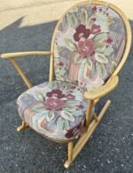 FINE RETRO ERCOL GRANDFATHER ROCKING ARMCHAIR