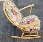 FINE RETRO ERCOL GRANDFATHER ROCKING ARMCHAIR - Image 4
