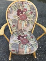 FINE RETRO ERCOL GRANDFATHER ROCKING ARMCHAIR - Image 5