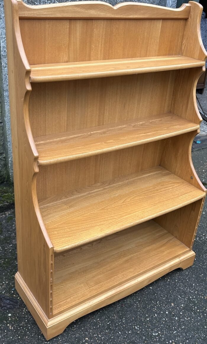 Stunning Rare Modern Ercol Waterfall Bookcase - Image 2