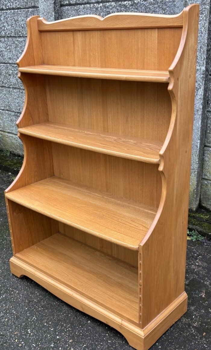 Stunning Rare Modern Ercol Waterfall Bookcase - Image 3