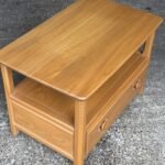 Fine Modern Ercol TV Corner Cabinet Solid Ash