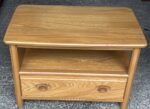 Fine Modern Ercol TV Corner Cabinet Solid Ash - Image 4