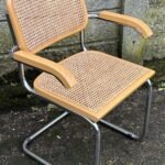 Superb Retro Marcel Breuer Cesca Italian Armchair