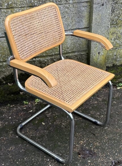 Superb Retro Marcel Breuer Cesca Italian Armchair