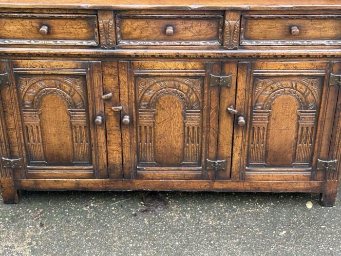 Original Solid Oak Tichmarsh & Goodwin Dresser Sideboard - Image 2