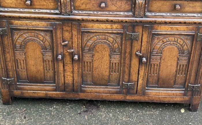 Original Solid Oak Tichmarsh & Goodwin Dresser Sideboard - Image 4