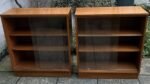 Stunning Vintage Teak Glass Bookcase - Image 3