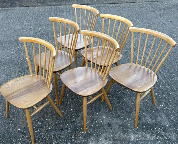 SUPERB RETRO ERCOL 449 DINING CHAIR - Image 4